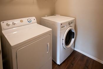 In unit washer and dryer located